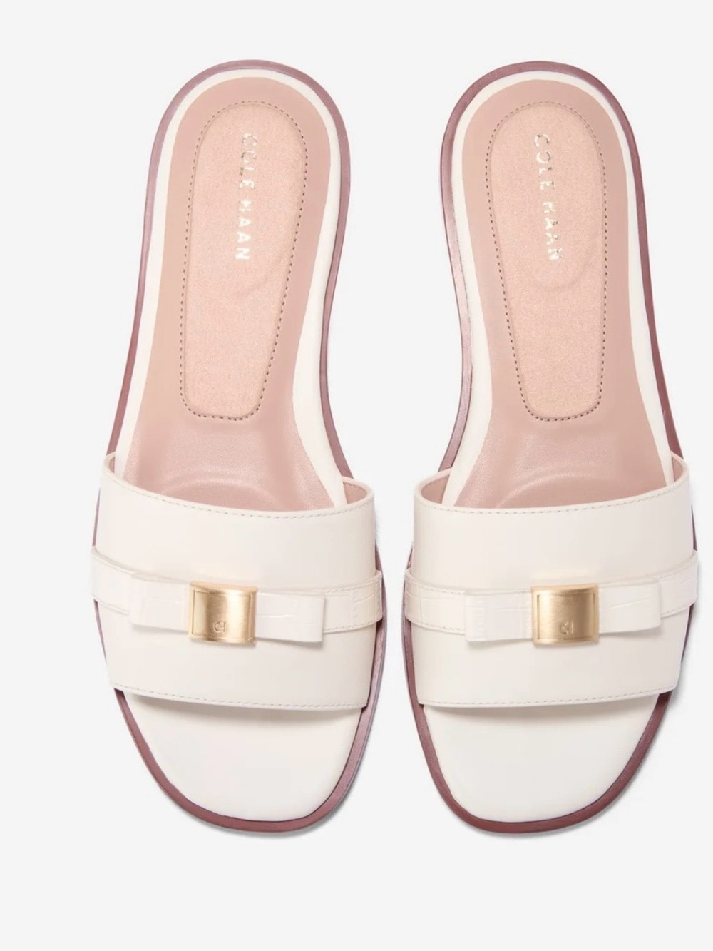 New Cole Haan Women's Go-To Emalia Slide Bow Sandals Size 5.5